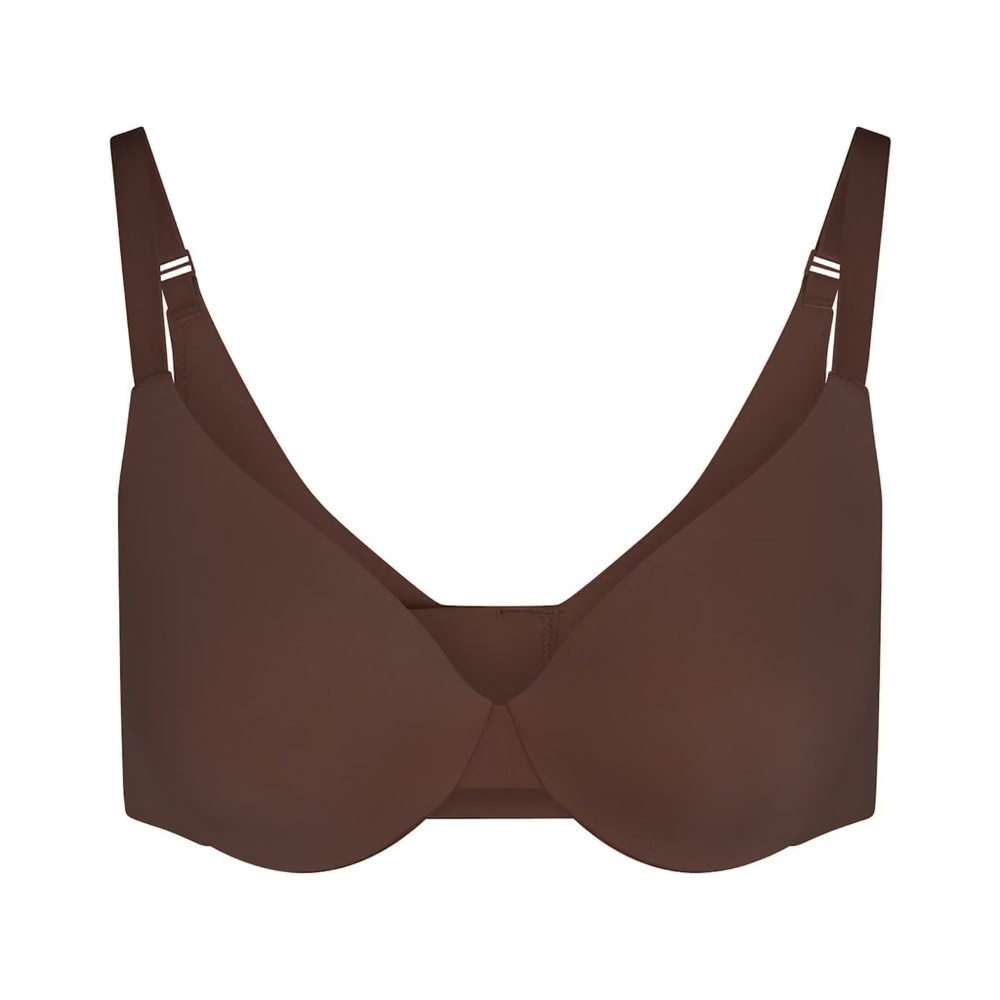 NWT SKIMS Smoothing Intimates Full Coverage Bra - Cocoa Brown - 32D